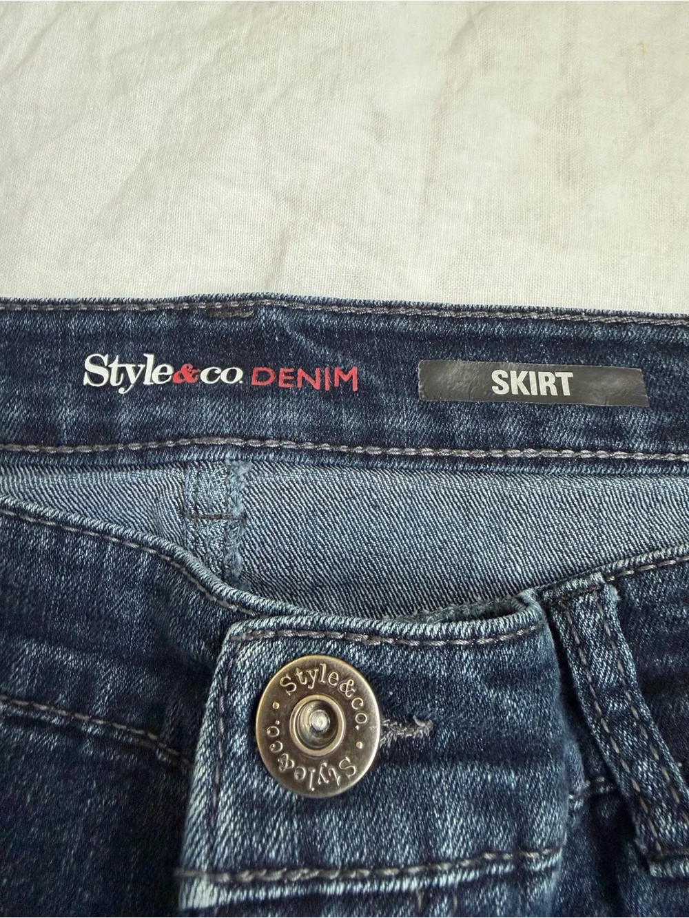 Style & Co. Dark Indigo Denim Pencil Skirt